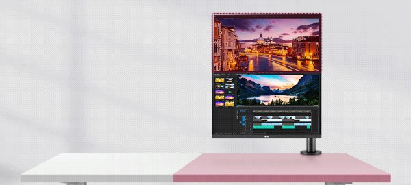 LG 28MQ780-B 28\" SDQHD 2K Nano IPS HDR10 DualUp Monitor with Ergo Stand USB Type-C (90W PD) - Black