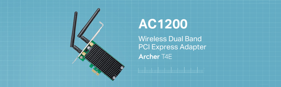 TP-Link Archer T4E AC1200 Dual Band Wireless w/ Two Antennas