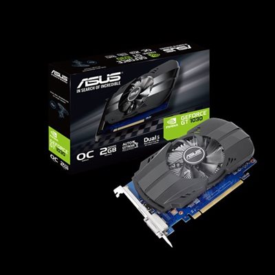 Asus Nvidia GeForce GT 1030 2GB Phoenix Fan OC Edition HDMI DVI Graphics Card