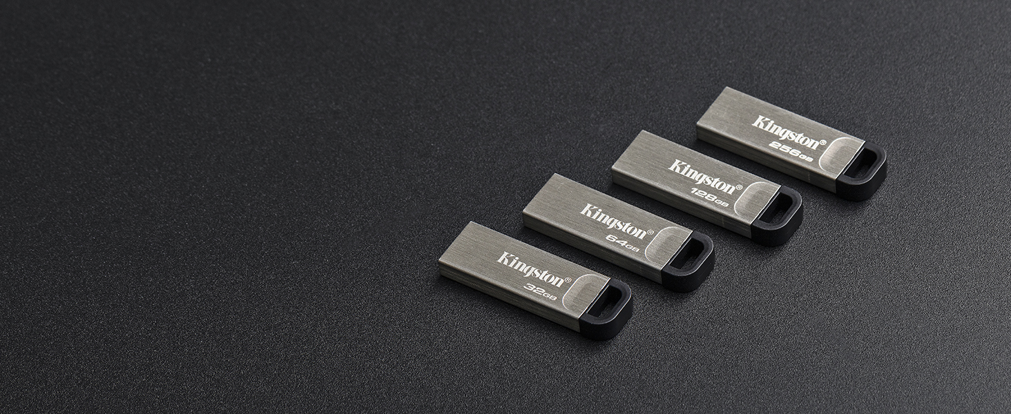 Kingston DataTraveler Kyson 256GB High Performance USB 3.2 Metal Flash Drive