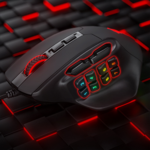 Redragon M811 Aatrox MMO 15 Programmable Buttons Wired RGB w/ Ergonomic Natural Grip Build