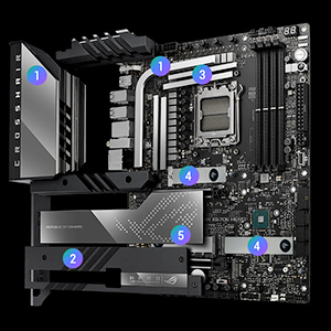 ASUS ROG Crosshair X670E Hero (WiFi 6E) AM5 For Ryzen 7000 Gaming Motherboard