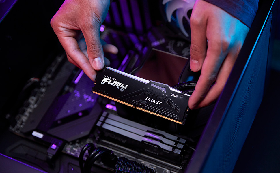 Kingston FURY Beast RGB 16GB (1 x 16GB) 6000MHz DDR5 Desktop Memory Infrared Sync Technology