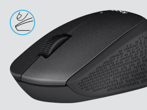 Logitech M330S Silent Plus Wireless Large Mouse Black