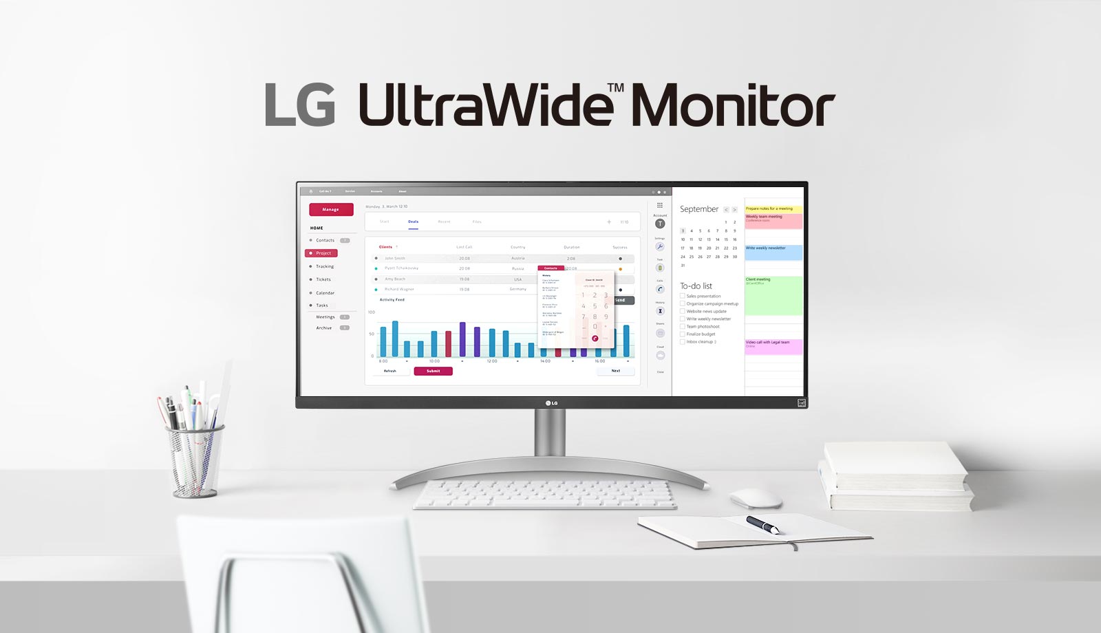 LG 34WQ650-B 34\'\' 21:9 UltraWide™ Full HD IPS Monitor with AMD FreeSync™