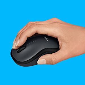 Logitech M221 Silent Wireless Mobile Mouse - Black