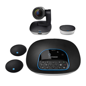 Logitech video conferencing group for mid to large-sized meeting rooms