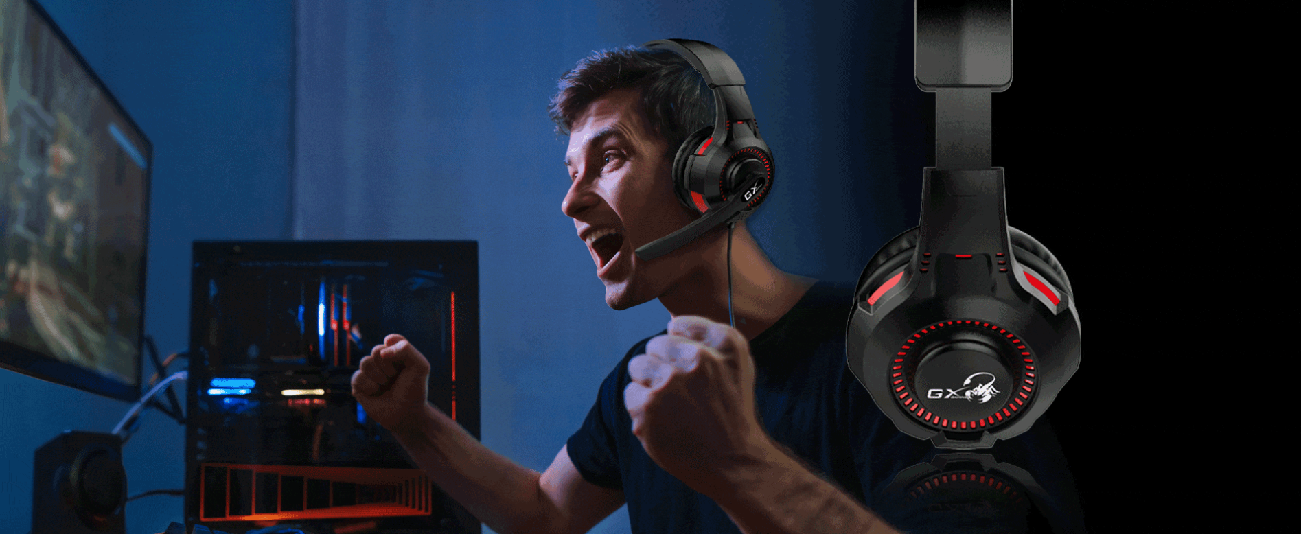 Genius HS-G600V GX Headse Gaming Black