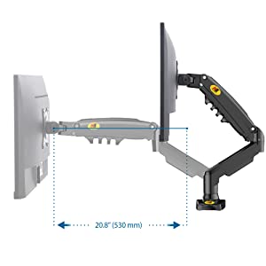 NB North Bayou F195A Dual Monitor Desk Mount Stand  Monitor Arm for Two Screens