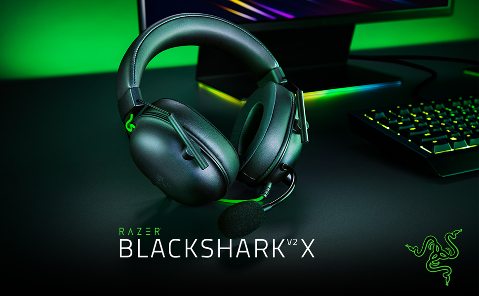 Razer BlackShark V2 X - Gaming Headset 7.1 Surround Sound - 50mm Drivers