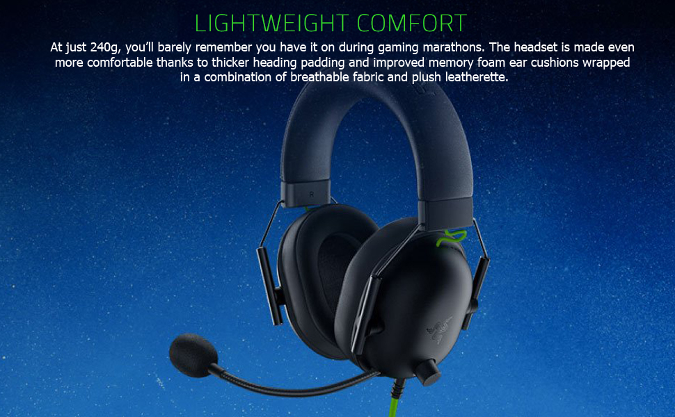 Razer BlackShark V2 X - Gaming Headset 7.1 Surround Sound - 50mm Drivers