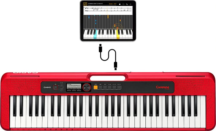 Casio Digital keyboard 61 Keys, 48 Polyphony 2W Black