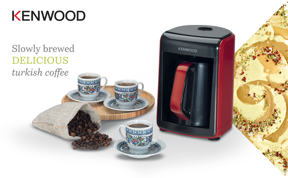 Kenwood 5 Cups Turkish Coffee Maker Black/Red