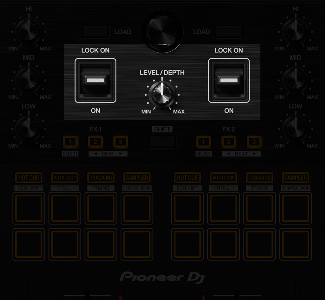 Pioneer Scratch style 2 channel DJ controller DJ Lite BLK