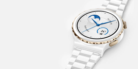 Huawei Watch GT 3 Pro 43mm Gold Bezel White Ceramic Case