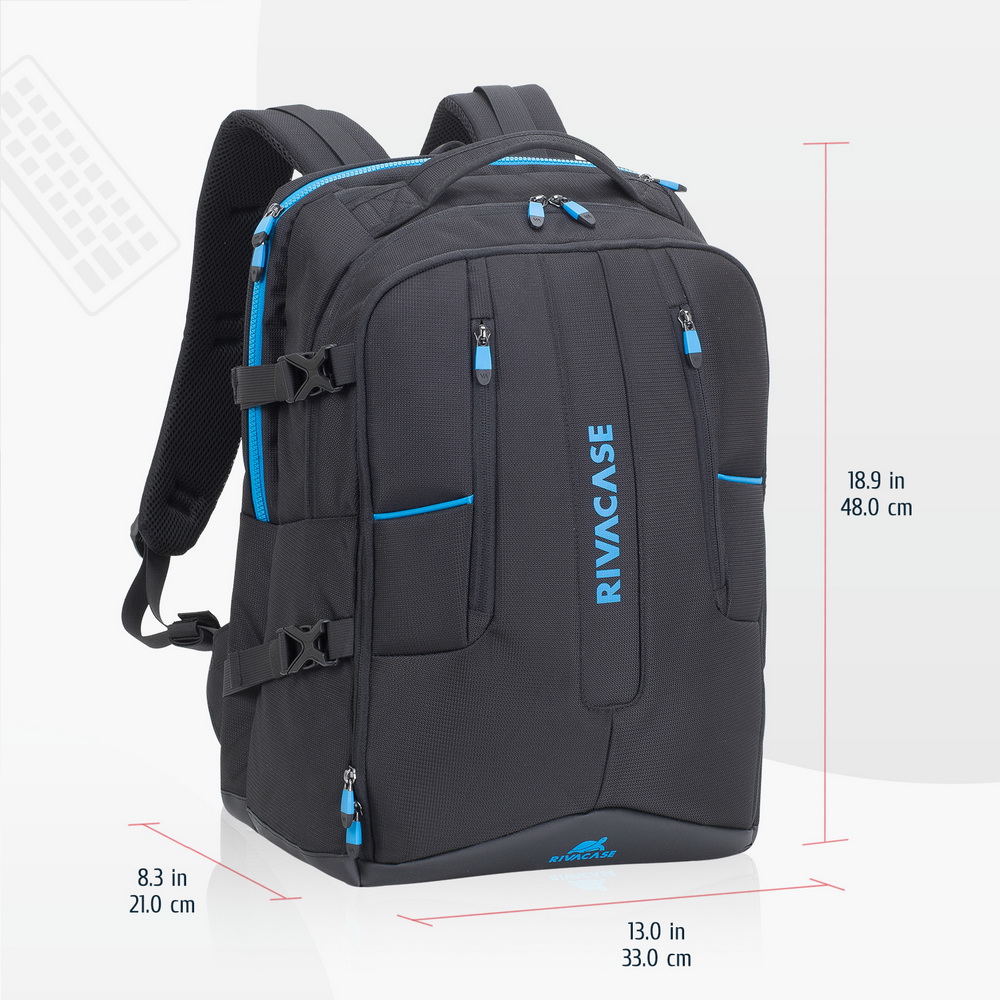 RivaCase 7860 Gaming backpack 17.3 - Black