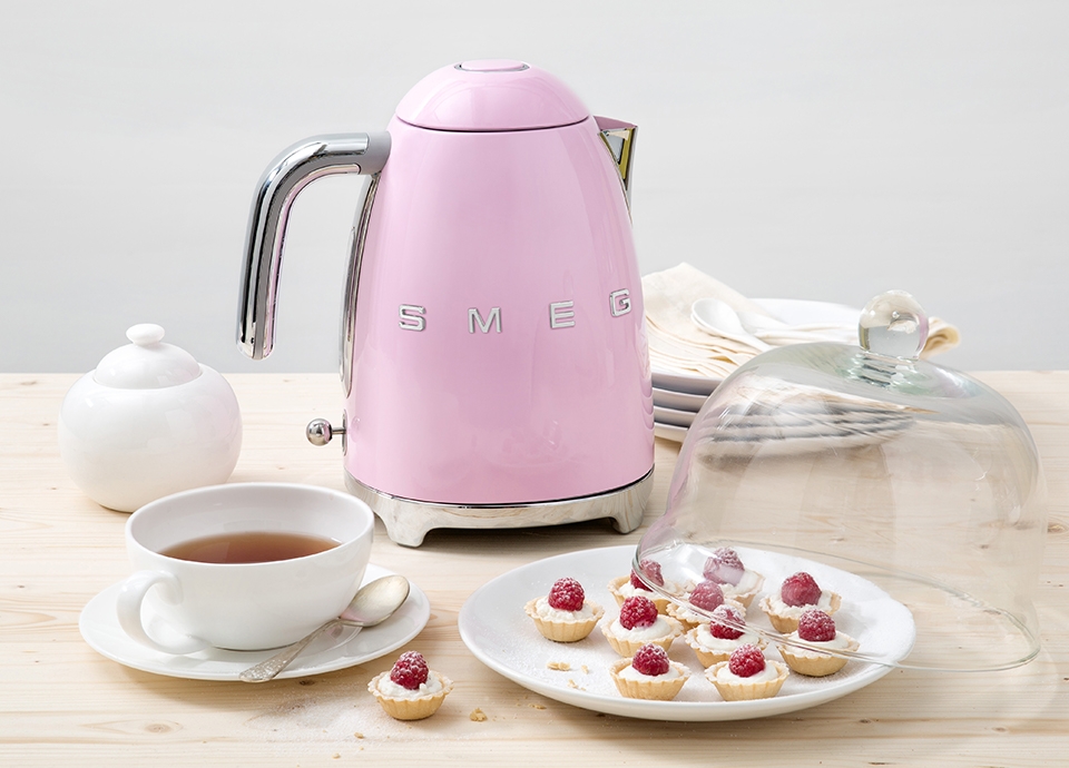 Smeg Kettles 50s Style - 1.7lt 7 cups - Pink