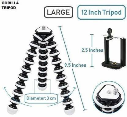 Tripod Stand for for Mobile, DSLR & Action Cameras - Large