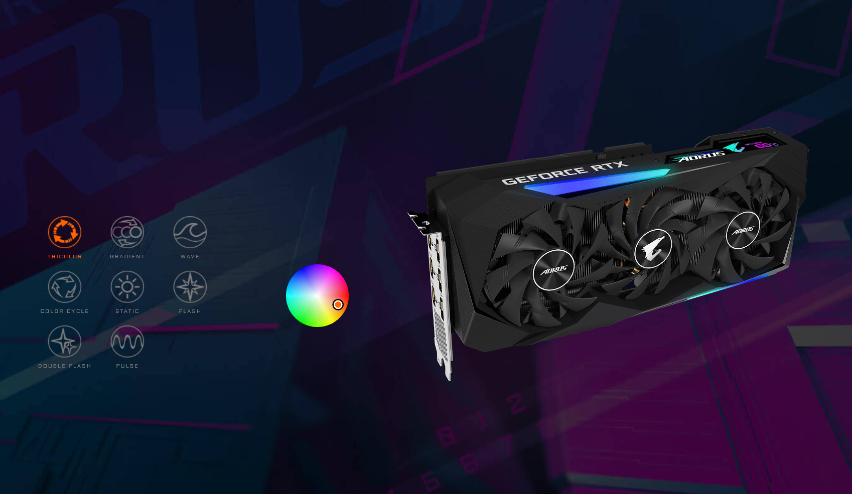 GIGABYTE AORUS GeForce RTX 3070 MASTER 8GB GDDR6 rev. 2.0 LHR