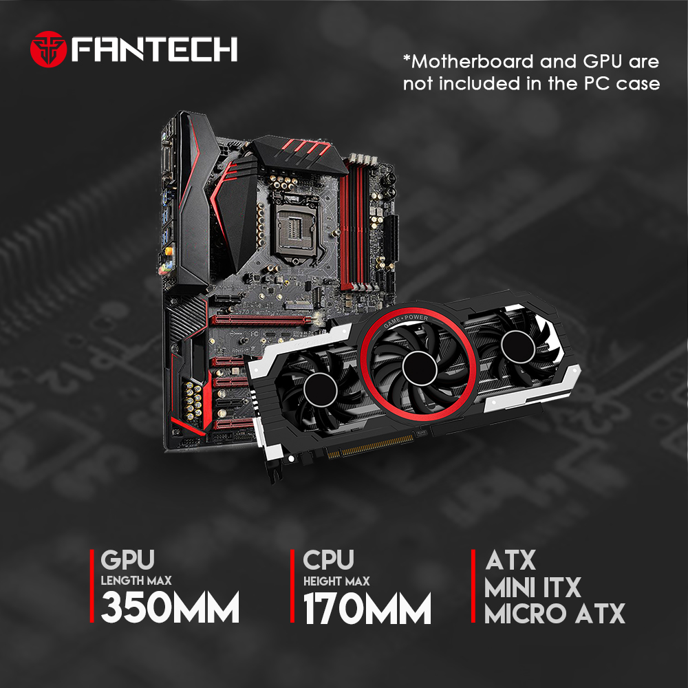 كيس جيمنج Fantech COBALT CGX7 RGB Middle Tower