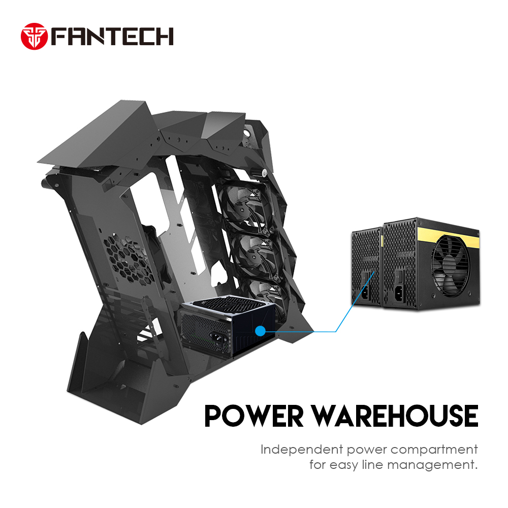 كيس جيمنج Fantech COBALT CGX7 RGB Middle Tower