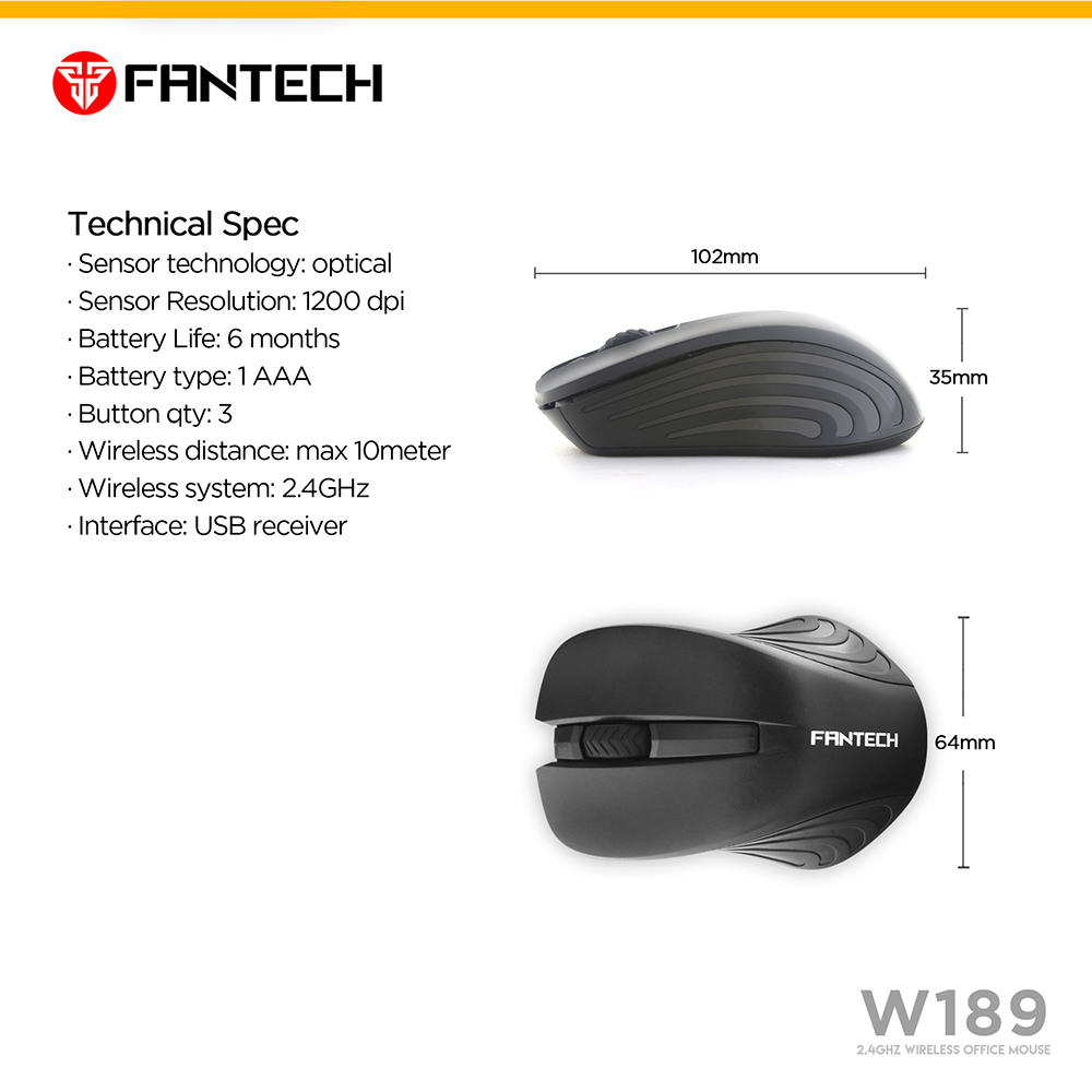 ماوس لاسلكي FANTECH W189