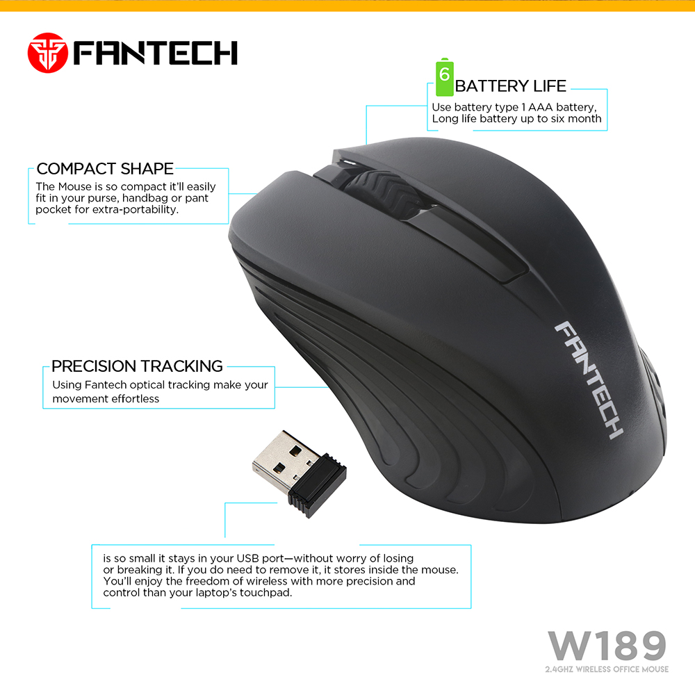 ماوس لاسلكي FANTECH W189