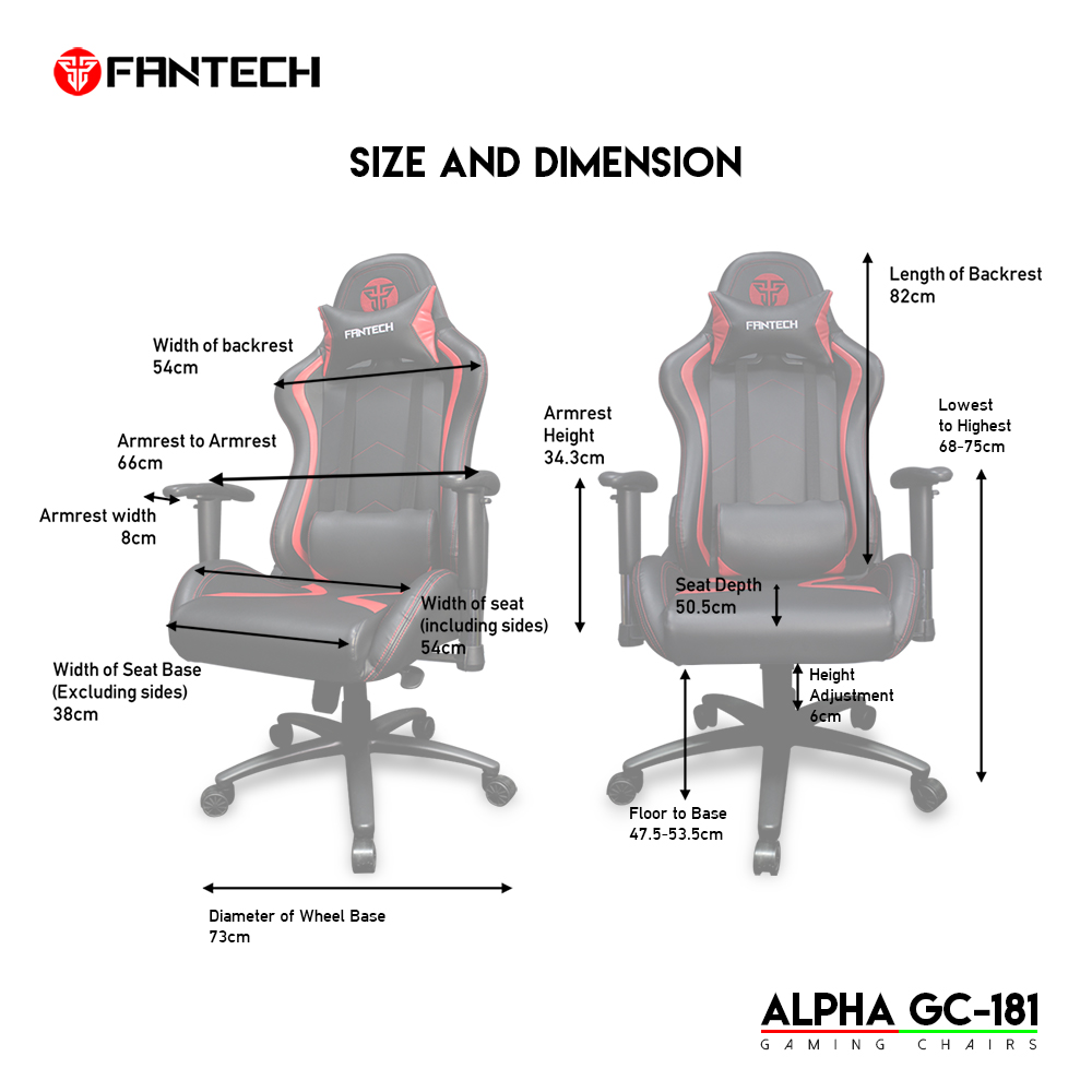 كرسي جيمنج FANTECH ALPHA GC-181