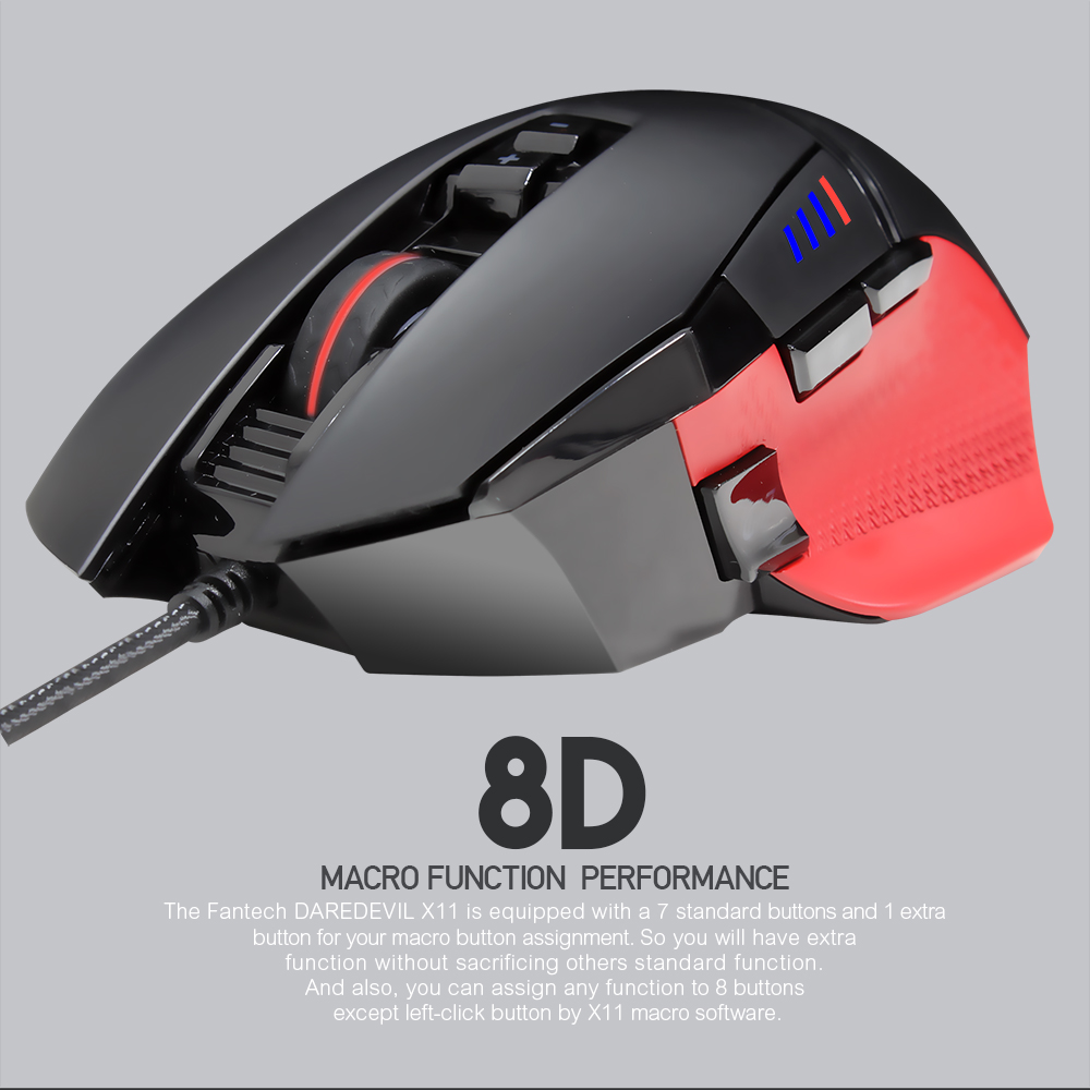 ماوس جيمنج FANTECH DAREDEVIL X11 MACRO RGB