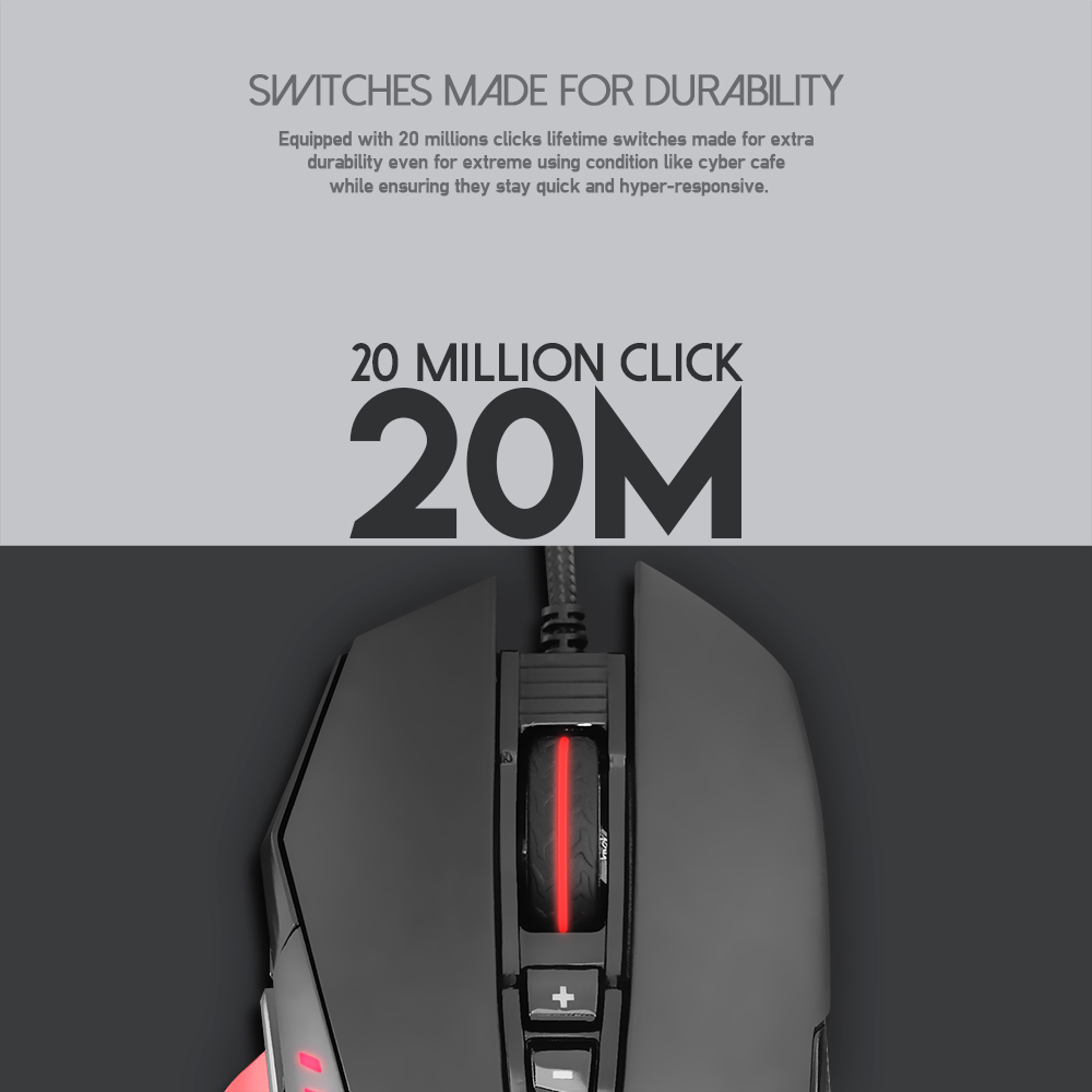 ماوس جيمنج FANTECH DAREDEVIL X11 MACRO RGB