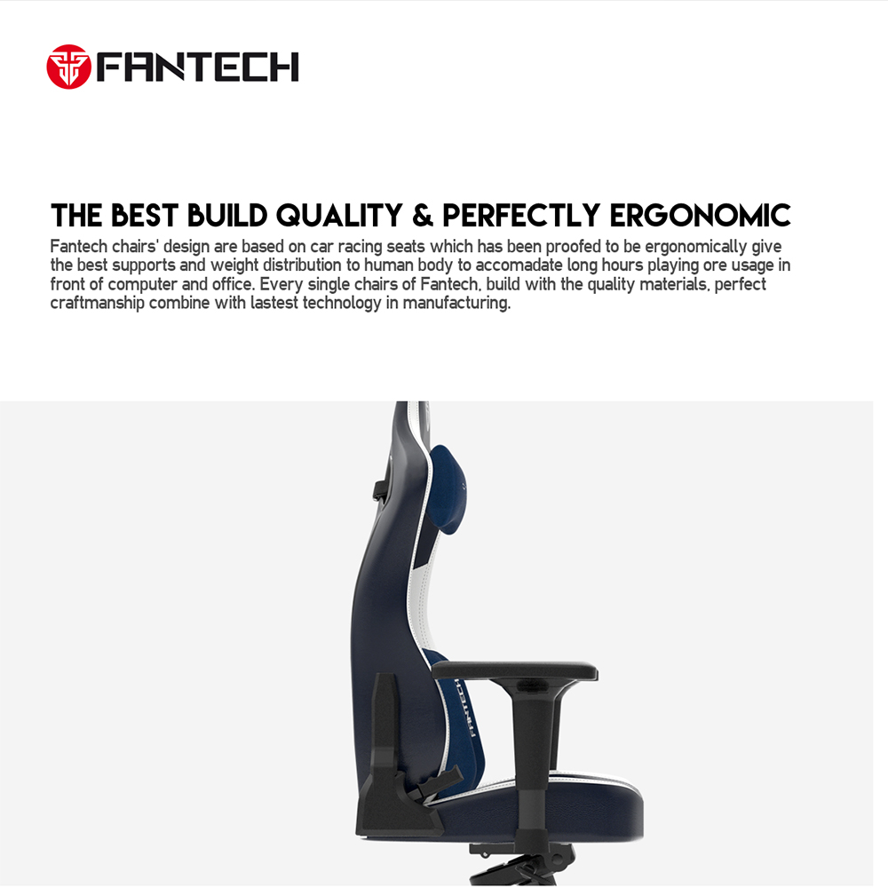 كرسي جيمنج برتقالي اللون FANTECH ALPHA GC-283
