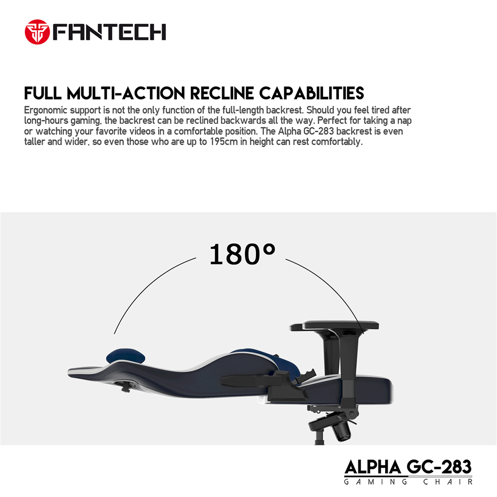 كرسي جيمنج برتقالي اللون FANTECH ALPHA GC-283