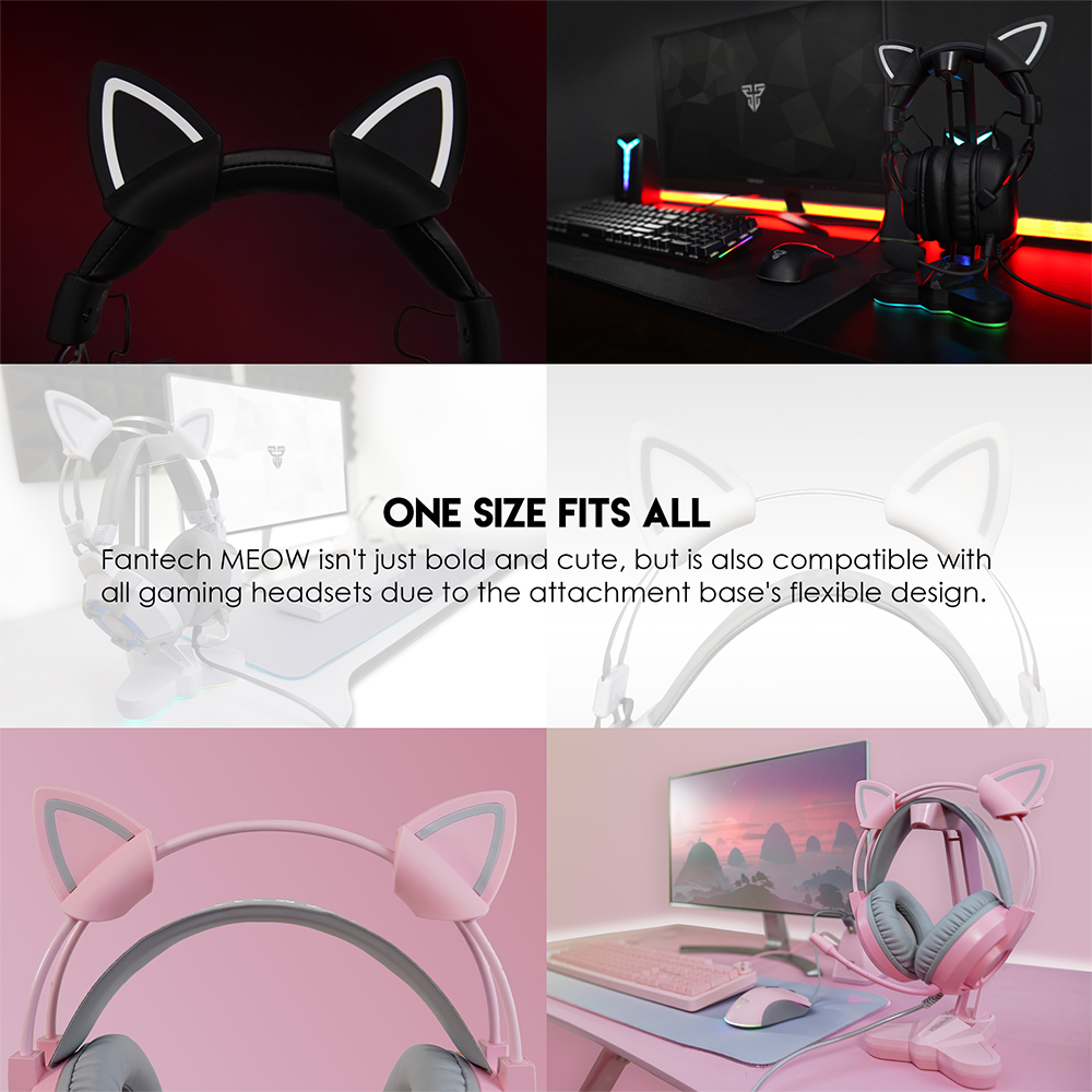 FANTECH MEOW AC5001 KITTY EARS - SAKURA EDITION