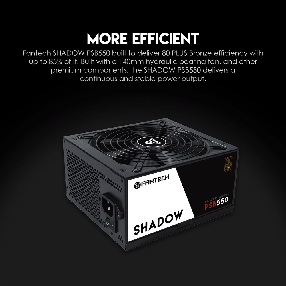 مزود الطاقة FANTECH PSB550 SHADOW