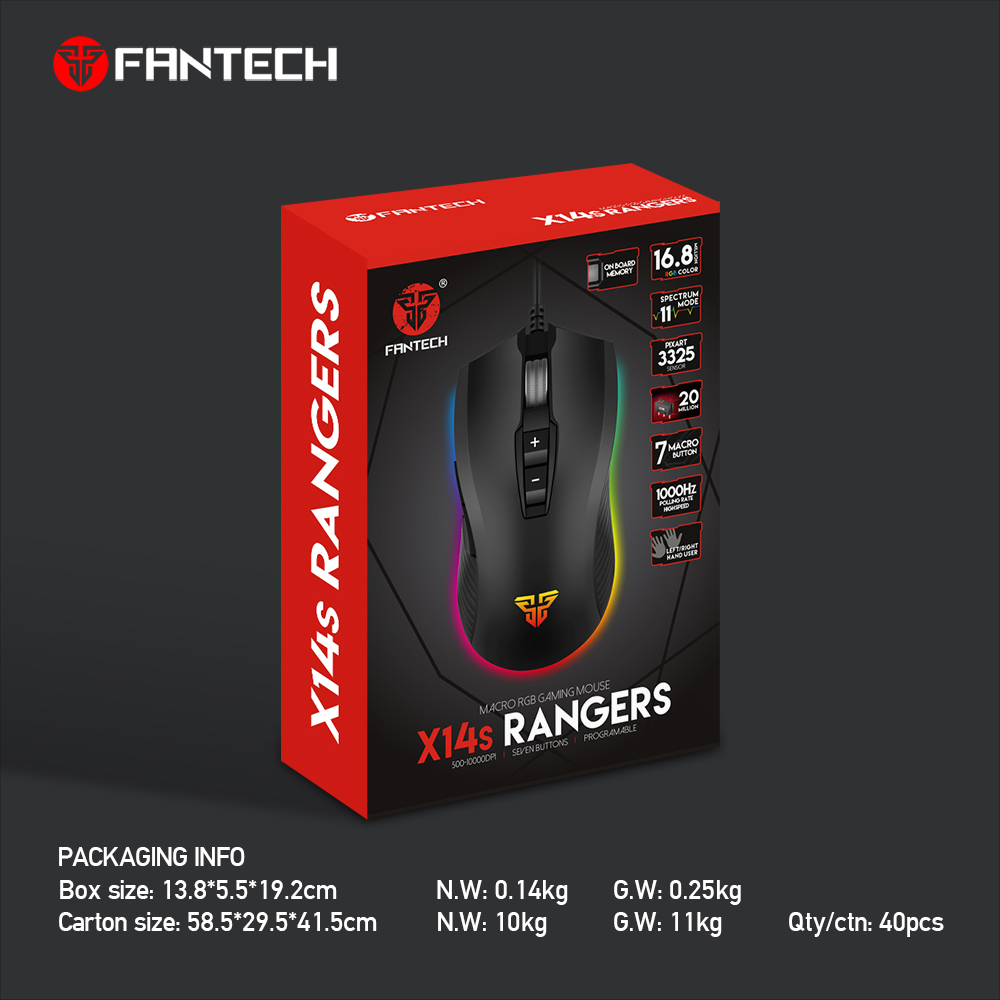 ماوس العاب FANTECH X14s RANGER