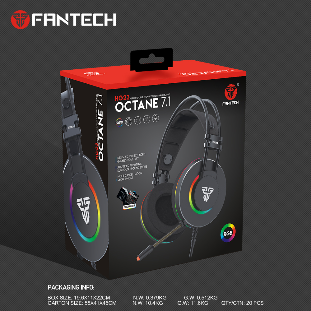 سماعة العاب محيطية  FANTECH HG23 OCTANE 7.1