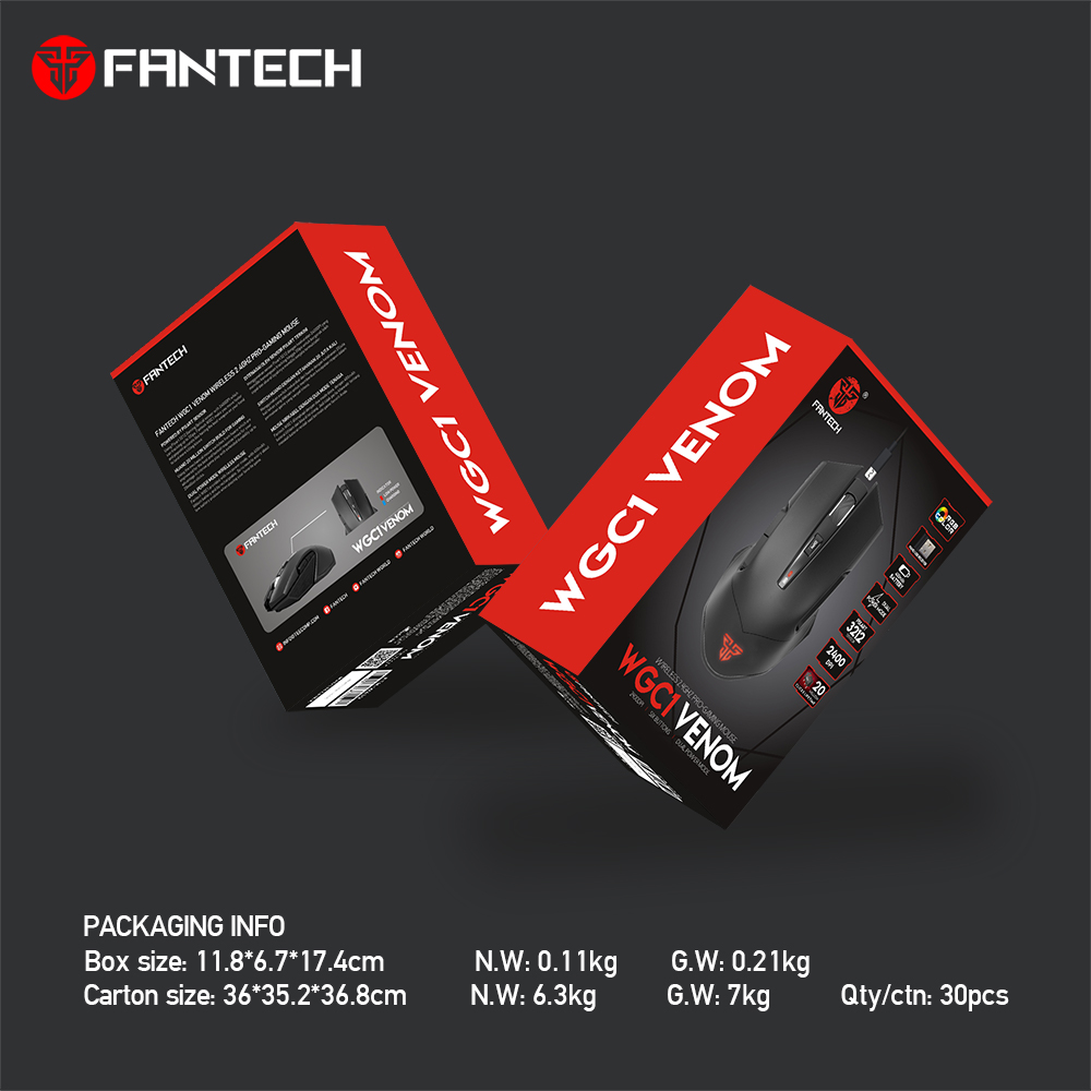 FANTECH WGC1 VENOM Wireless GAMING MOUSE