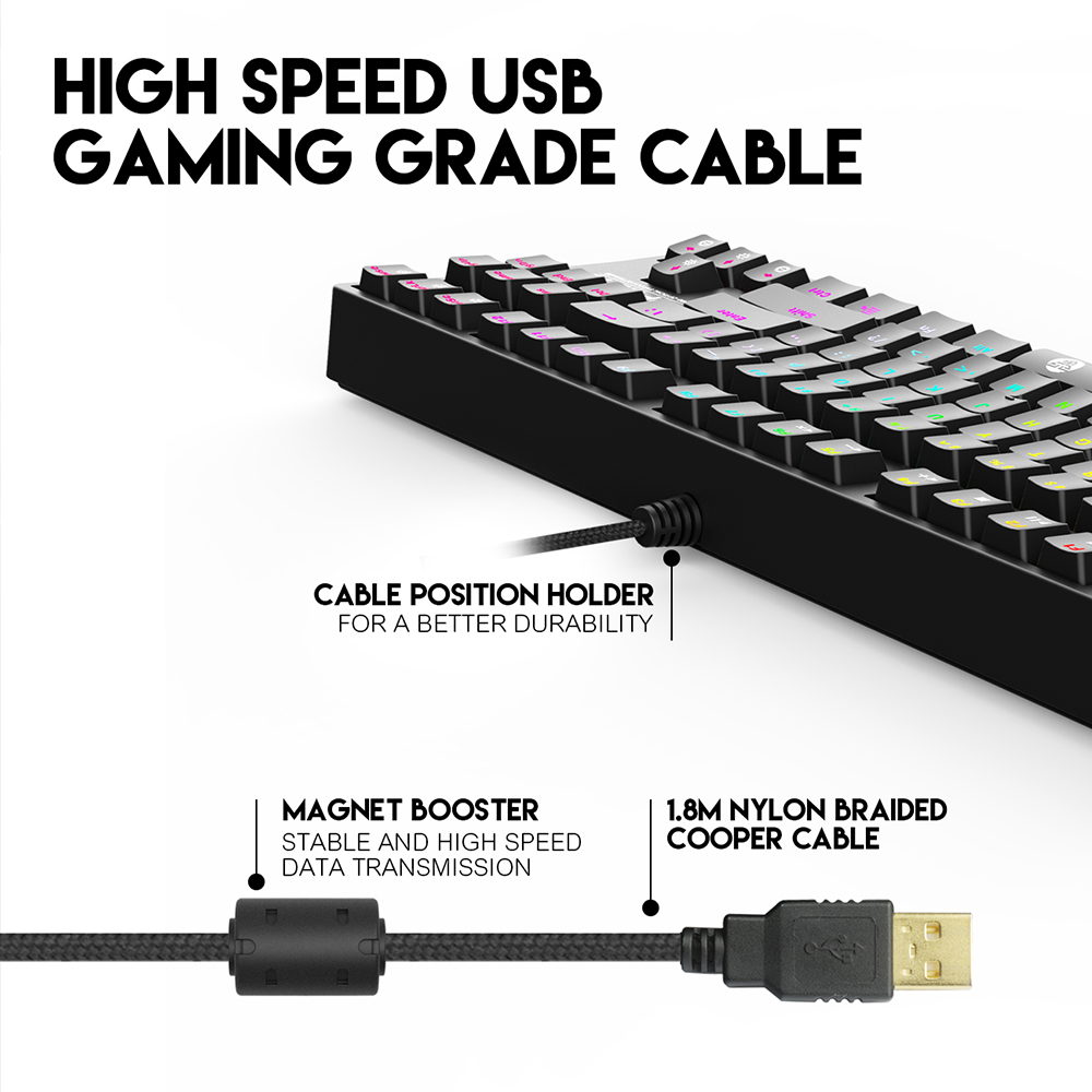 FANTECH MK872 OPTILITE Mechanical Keyboard