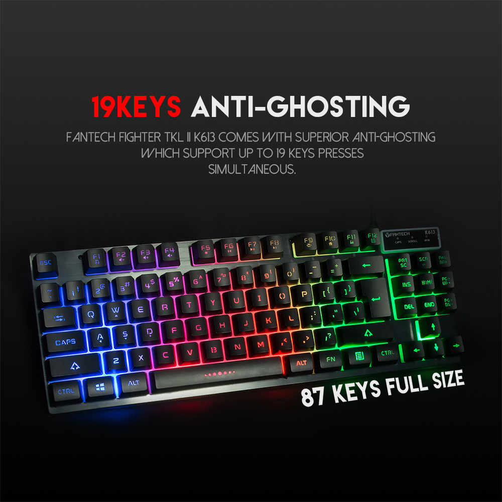 جيمنج كيبورد FANTECH K613 Fighter TKL II Tournament Edition