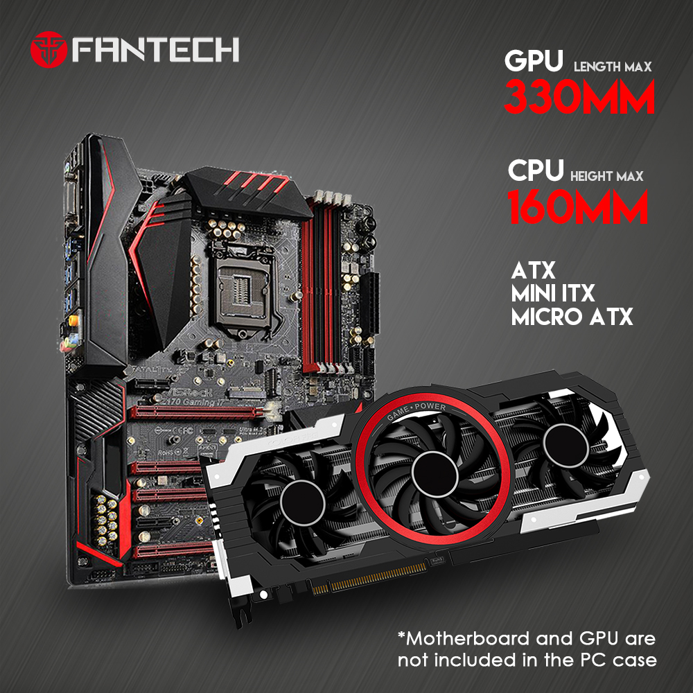 كيس جيمنج Fantech AERO CG80 RGB Middle Tower