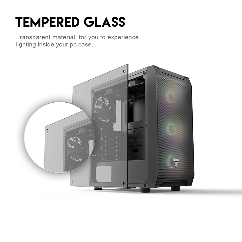 كيس جيمنج Fantech AERO CG80 RGB Middle Tower
