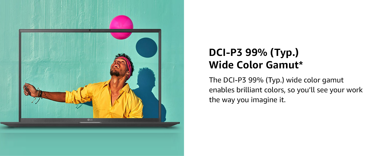 LG GRAM 16” Ultra-Lightweight & Slim 11Gen Intel Core i7 4-Cores w/ 99% DCI-P3 IPS Display & Big Battery - Silver