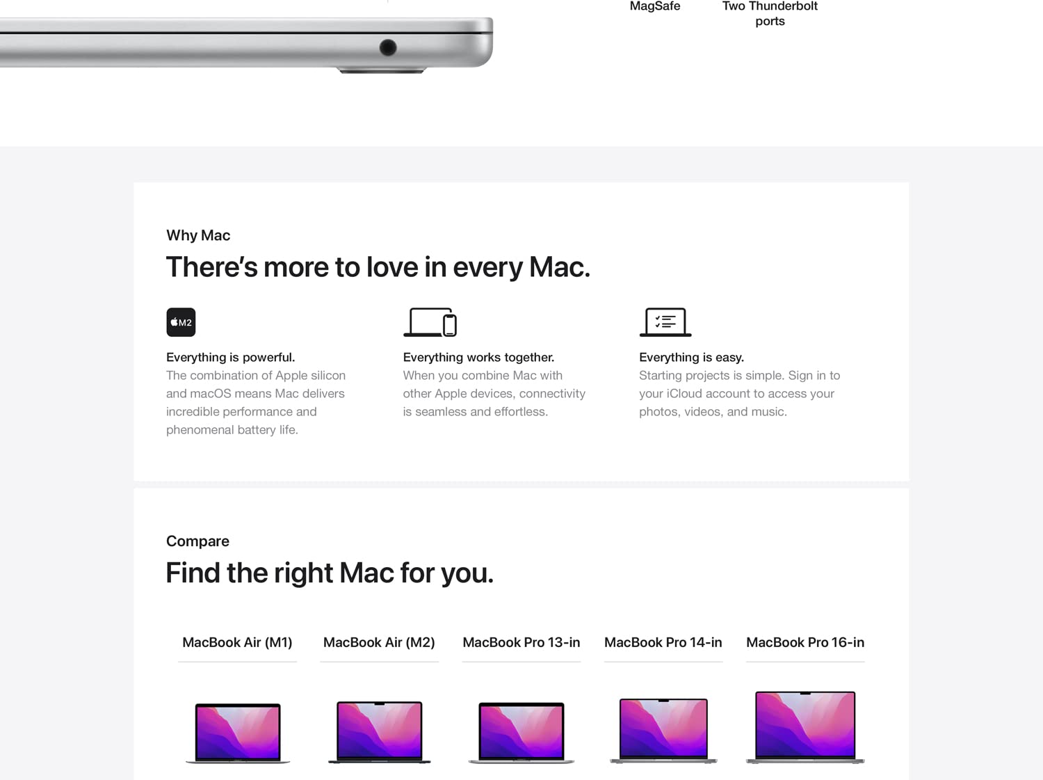 Apple MacBook AIR 13 (2022) 256GB Apple M2 8‑Core CPU & 8‑Core GPU Retina True Tone - Space Grey