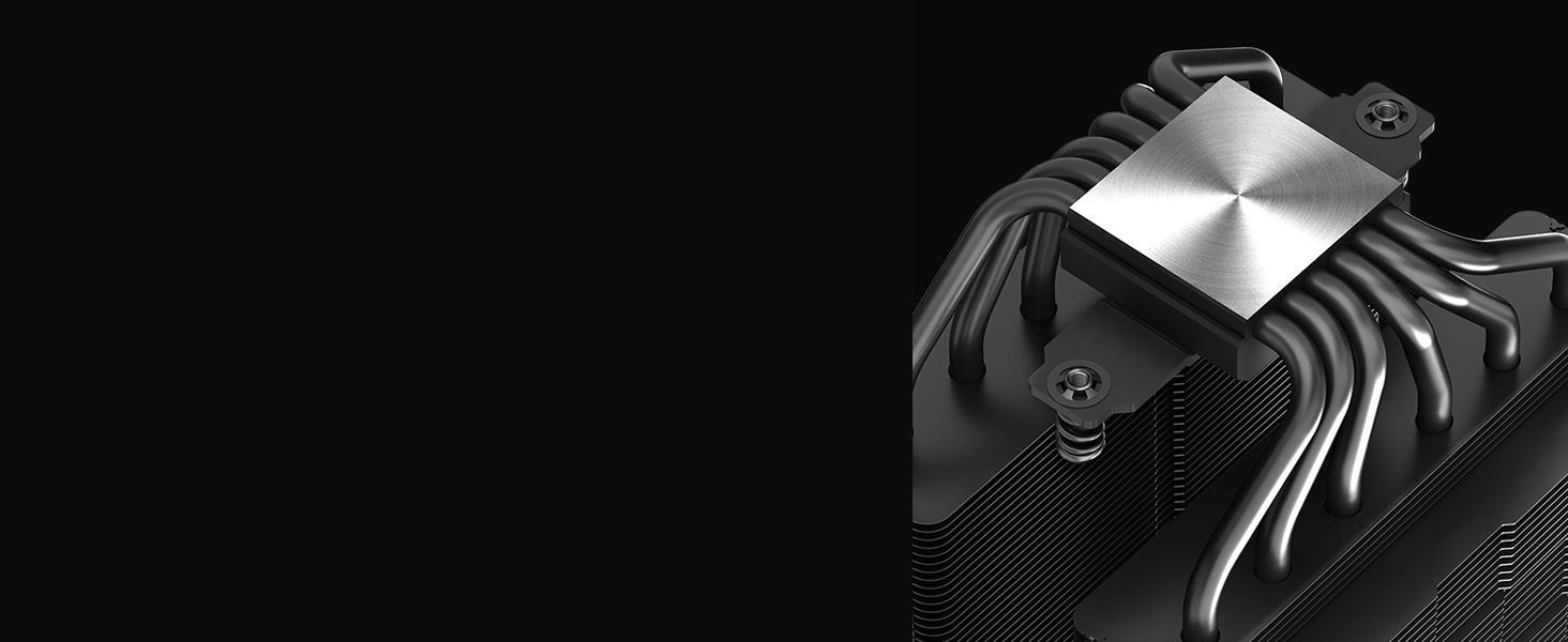 DeepCool AK620 Zero Dark CPU Air Cooler Mighty 260w TDP 6 Copper Heat Pipes Dual-Tower CPU Cooler w/ 2x120mm Fans