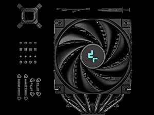 DeepCool AK620 Zero Dark CPU Air Cooler Mighty 260w TDP 6 Copper Heat Pipes Dual-Tower CPU Cooler w/ 2x120mm Fans