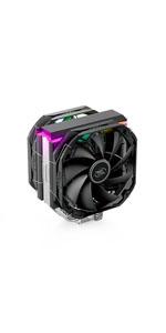 DEEPCOOL AS500 PLUS CPU Air Cooler with 5 Heatpipes 2x140mm PWM Fans ARGB LED For Intel/AMD
