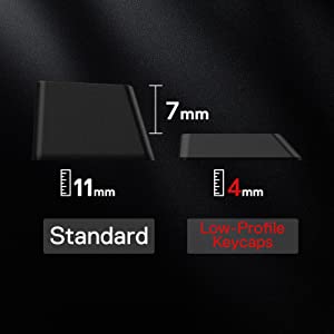 Redragon K632 PRO Noctis 60%  Bluetooth/2.4Ghz/Wired RGB Mechanical Ultra-Thin w/No-Lag - Linear Red Switch