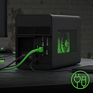 Razer Core X Chroma Thunderbolt 3 External Graphics Enclosure (eGPU) Windows & Mac w/ RGB Chroma Lighting