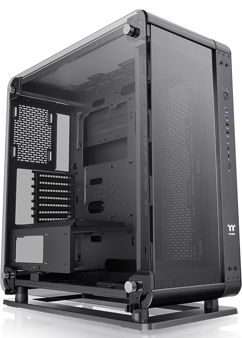 Thermaltake Core P6 TG Dual-Form Transformable 2-Way Layout Mid Tower Case - Black