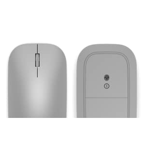 Microsoft Modern Mobile Comfortable Right/Left Hand w/ Metal Scroll Wireless Mouse - Glacier